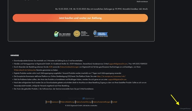 Digistore24 Affiliate-ID im Bestellformular